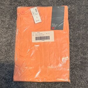 Avenue Orange Poplin Capris